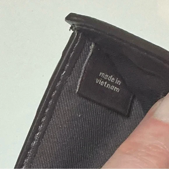 Coach Rare Floral Appliqué Studded Flap Trifold Wallet Gold & Brown NWOT - Picture 14 of 14